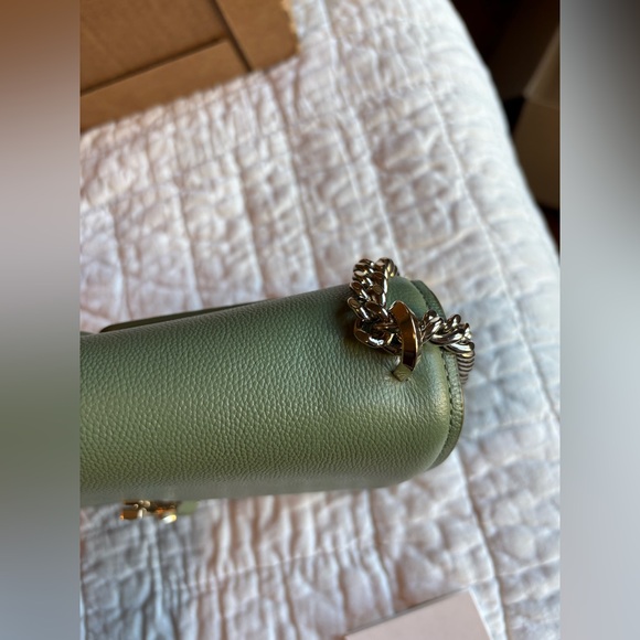 Kate Spade Locket Large Flap Shoulder Bag Olive Romaine purse - Picture 12 of 16
